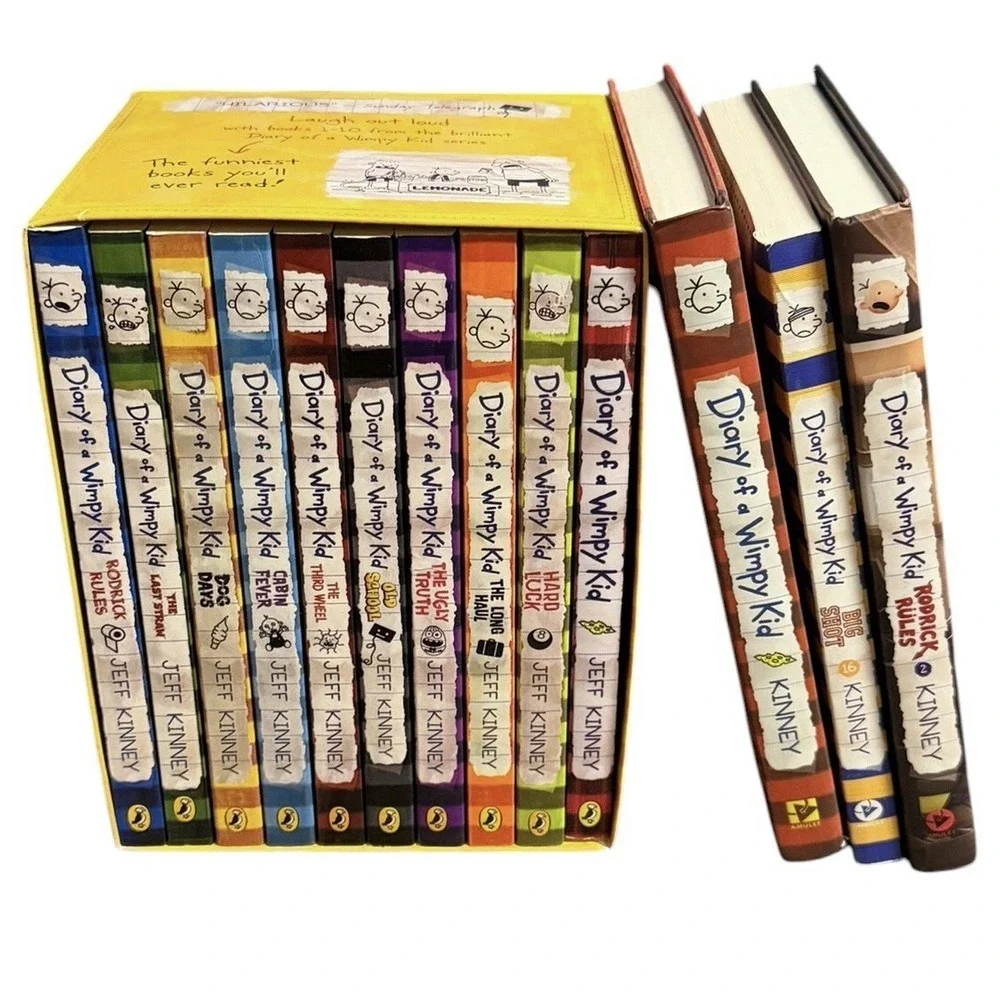 Bundle Of 13 Diary of a Wimpy Kid Box Collection Plus 3 Extra Hard/Soft Cover